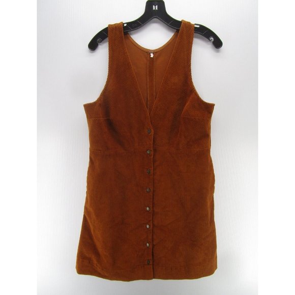 Free People Dresses & Skirts - Free People Dress Medium Mini A-Line Corduroy Button Down Cottage